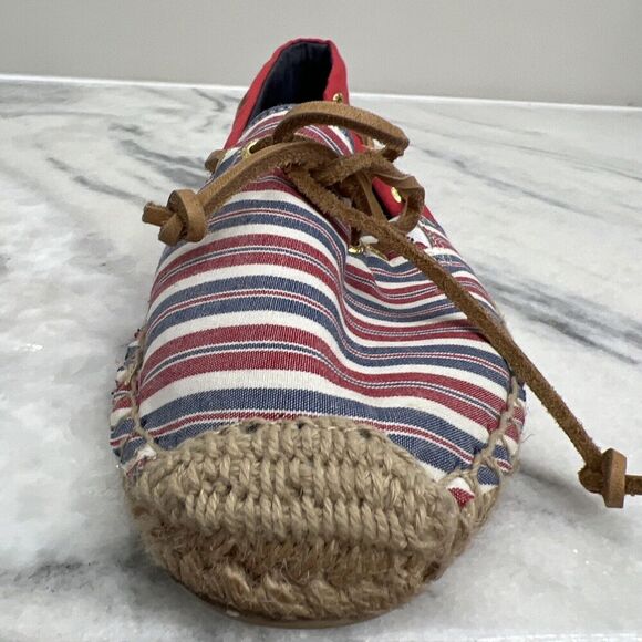 Sperry Topsides red‎ White Blue Size Womens 8.5m Casual shoes - Picture 12 of 16
